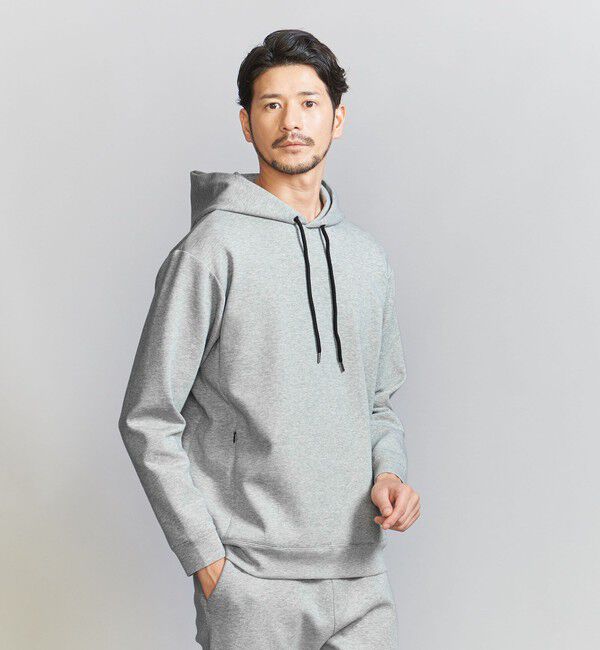 BEAUTY&YOUTH UNITED ARROWS「【WEB限定 WARDROBE SMART】ダブルニット  スウェット パーカー/セットアップ対応」|パーカー|