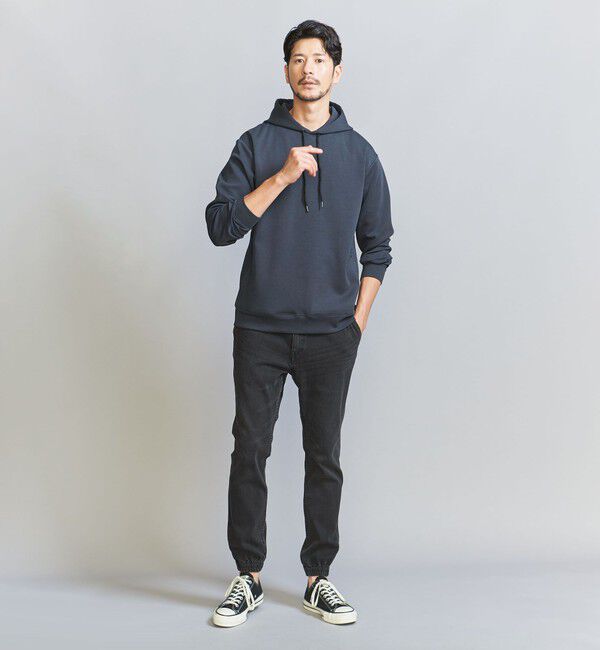 BEAUTY&YOUTH UNITED ARROWS「【WEB限定 WARDROBE SMART】ダブルニット  スウェット パーカー/セットアップ対応」|パーカー|