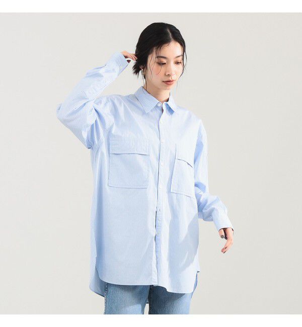 Demi-Luxe BEAMS 「【別注】:colon / スビン ストライプ シャツ」|シャツ・ブラウス|