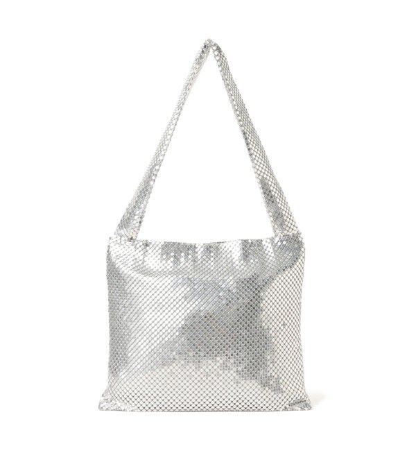 Ray BEAMS 「HEY! Mrs ROSE / メタル & チェーン バッグ」|トートバッグ|SILVER