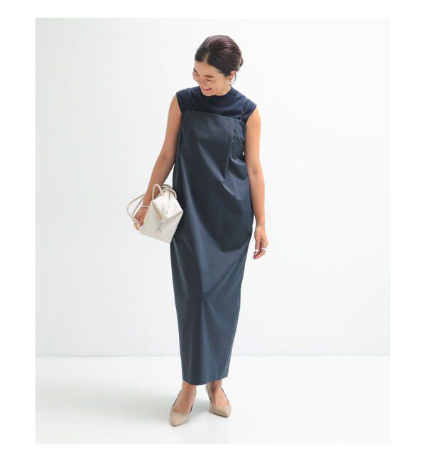 Demi-Luxe BEAMS 「エディター東原妙子 &times; Demi-Luxe BEAMS / シャイニー キャミソール ワンピース」|ワンピース|