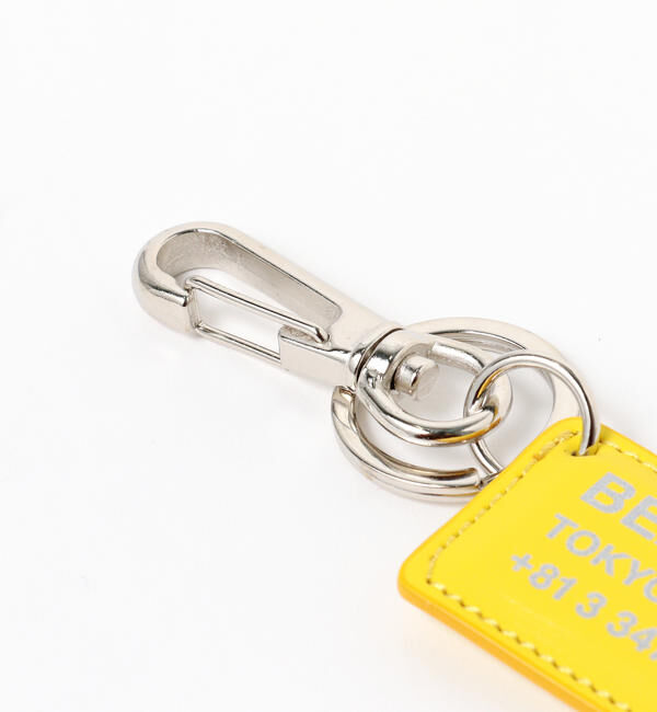 BEAMS「bPr BEAMS / レザー リフレクター TAG キーホルダー」|チャーム・キーホルダー|