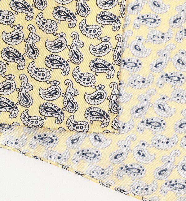 BEAMS PLUS「BEAMS PLUS / シルク ミニペイズリー プリント チーフ」|ハンカチ|