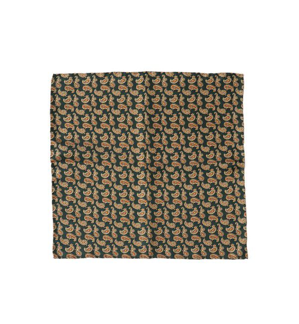 BEAMS PLUS「BEAMS PLUS / シルク ミニペイズリー プリント チーフ」|ハンカチ|