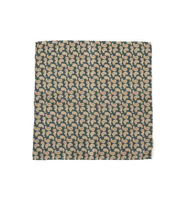 BEAMS PLUS「BEAMS PLUS / シルク ミニペイズリー プリント チーフ」|ハンカチ|