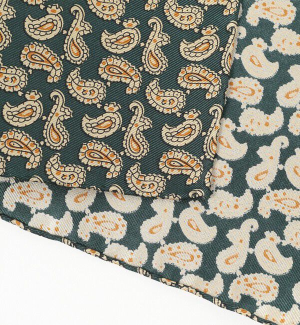 BEAMS PLUS「BEAMS PLUS / シルク ミニペイズリー プリント チーフ」|ハンカチ|