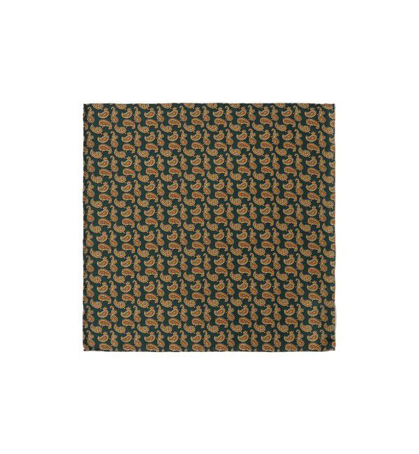 BEAMS PLUS「BEAMS PLUS / シルク ミニペイズリー プリント チーフ」|ハンカチ|