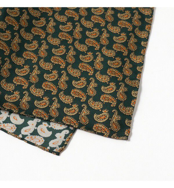 BEAMS PLUS「BEAMS PLUS / シルク ミニペイズリー プリント チーフ」|ハンカチ|