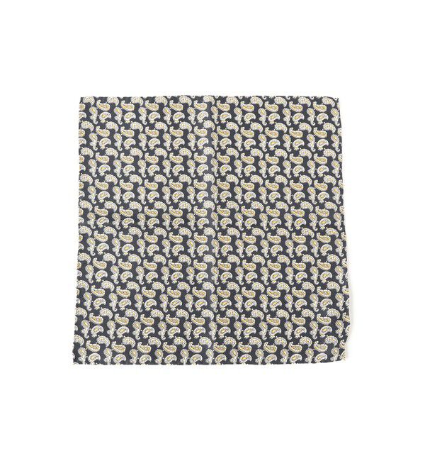 BEAMS PLUS「BEAMS PLUS / シルク ミニペイズリー プリント チーフ」|ハンカチ|