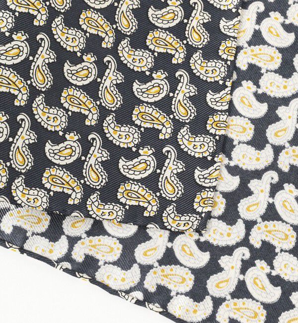 BEAMS PLUS「BEAMS PLUS / シルク ミニペイズリー プリント チーフ」|ハンカチ|