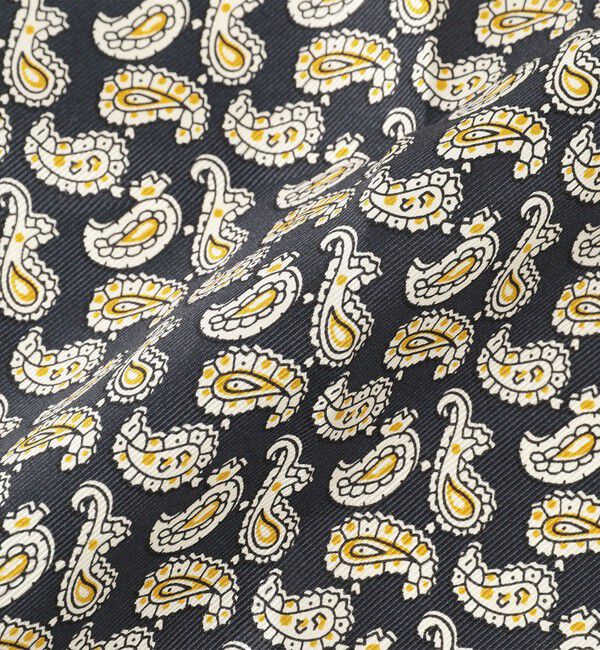 BEAMS PLUS「BEAMS PLUS / シルク ミニペイズリー プリント チーフ」|ハンカチ|