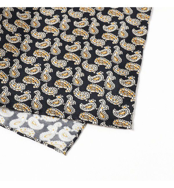 BEAMS PLUS「BEAMS PLUS / シルク ミニペイズリー プリント チーフ」|ハンカチ|