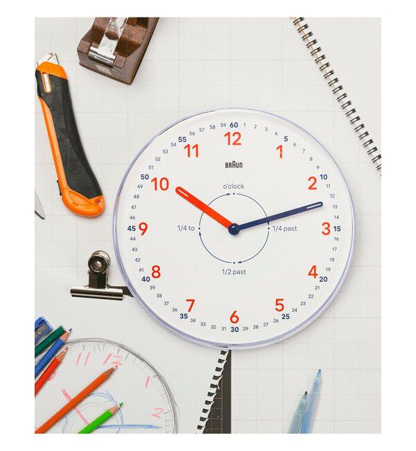BEAMS「BRAUN / Time Teacher BC26 TW」|クロック・置時計|