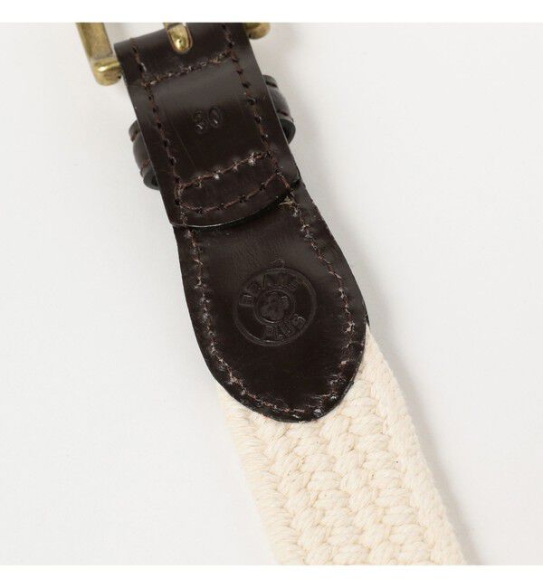 BEAMS PLUS「Leather Tab Cotton Belt」|ベルト|