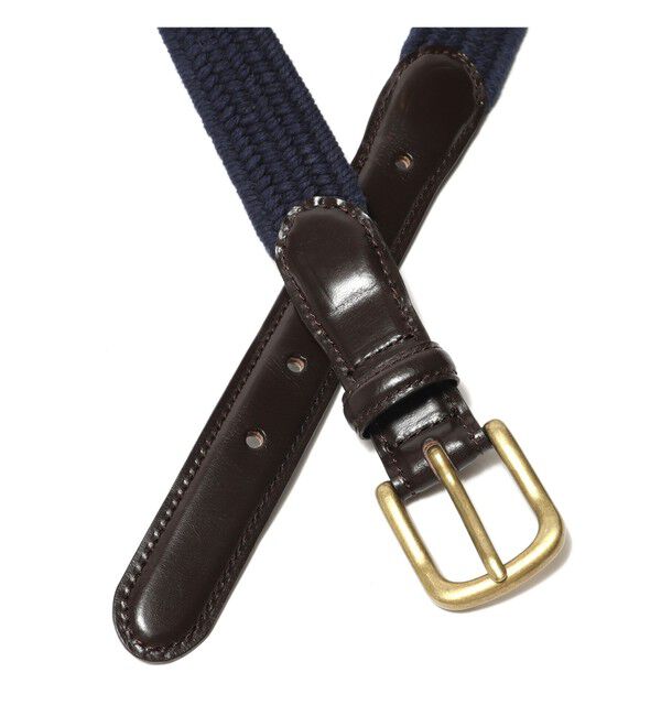 BEAMS PLUS「Leather Tab Cotton Belt」|ベルト|