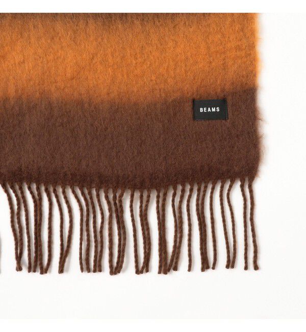 BEAMS「ボーダー ビッグ ストール」|マフラー|