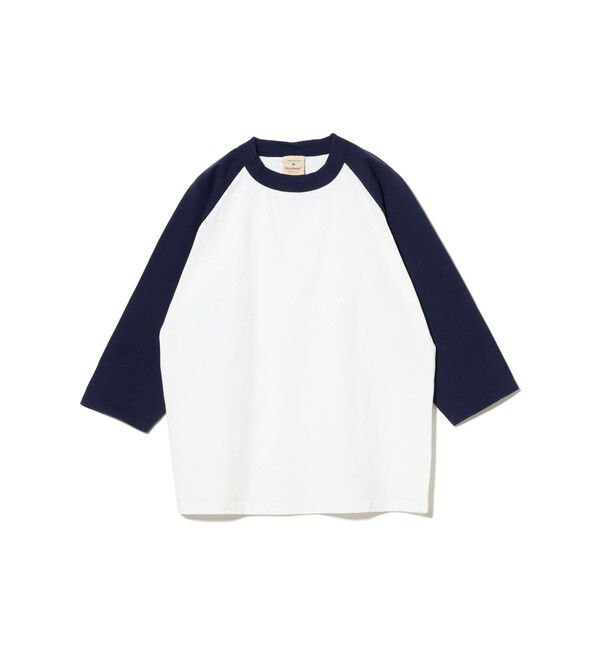 BEAMS「Goodwear / 3/4 RAGLAN TEE」|Tシャツ・カットソー|White/Navy