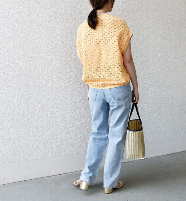 SHIPS for women「【WEB限定】〈手洗い可能〉アイレット クルーネック プルオーバー」|Tシャツ・カットソー|