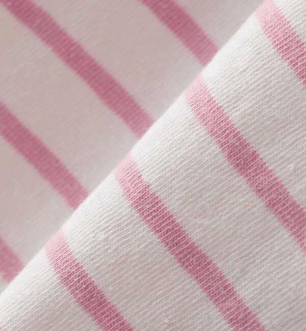 SHIPS KIDS「SHIPS KIDS:100～130cm / リサイクルコットン ボーダー 長袖 TEE」|Tシャツ・カットソー|