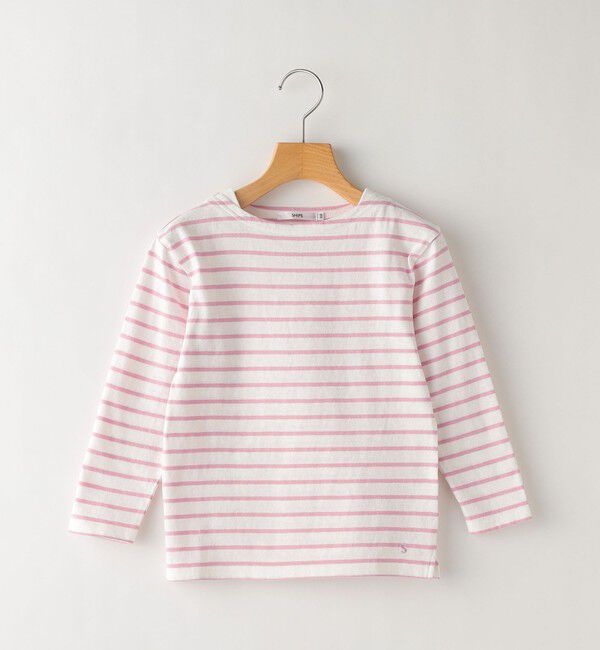 SHIPS KIDS「SHIPS KIDS:100～130cm / リサイクルコットン ボーダー 長袖 TEE」|Tシャツ・カットソー|
