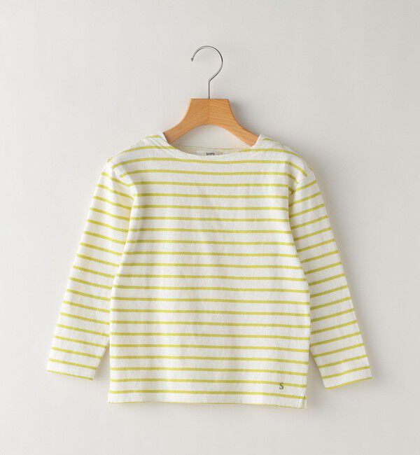 SHIPS KIDS「SHIPS KIDS:100～130cm / リサイクルコットン ボーダー 長袖 TEE」|Tシャツ・カットソー|