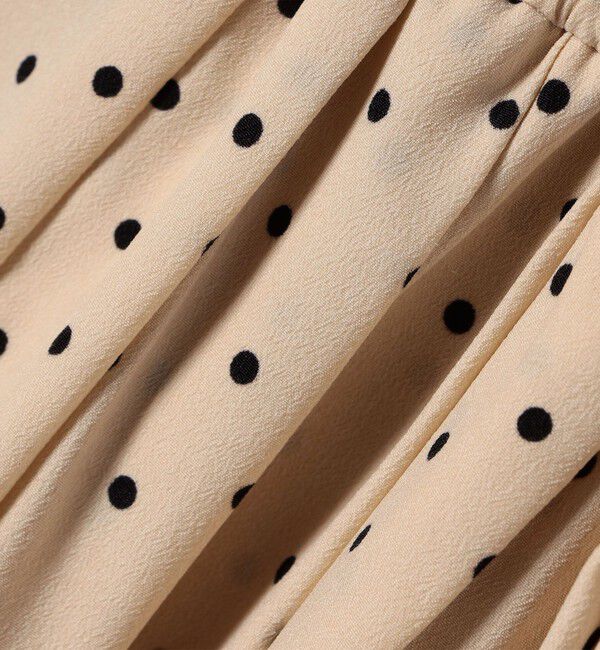 SHIPS for women「《一部追加予約》【WEB限定】〈手洗い可能〉ドット / 花柄 バンドカラー サイド プリーツ ワンピース」|ワンピース|