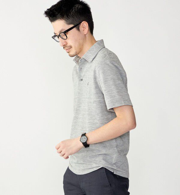 SHIPS「【WEB限定】SHIPS: 吸水速乾・UVケア Drymix（R）ワンポイントロゴ レギュラーカラー ポロシャツ」|ポロシャツ|