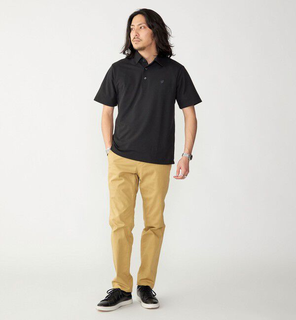 SHIPS「【WEB限定】SHIPS: 吸水速乾・UVケア Drymix（R）ワンポイントロゴ レギュラーカラー ポロシャツ」|ポロシャツ|