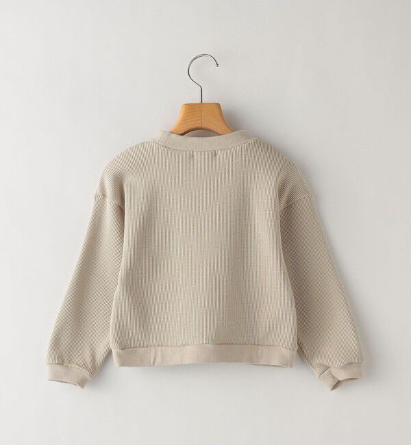 SHIPS KIDS「SHIPS KIDS:100～130cm / ワッフル スナップ カーディガン」|カーディガン|