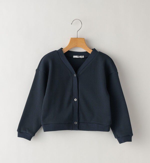 SHIPS KIDS「SHIPS KIDS:100～130cm / ワッフル スナップ カーディガン」|カーディガン|