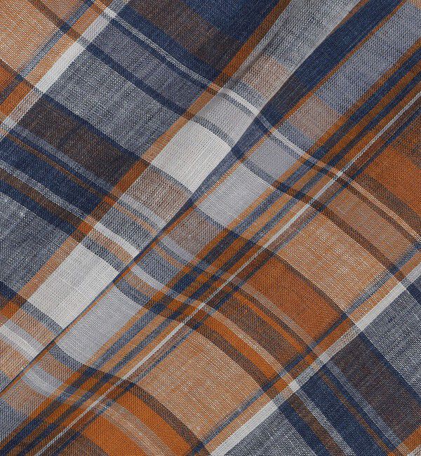 SHIPS「CORDINGS: マブチ チェック リネン シャツ」|シャツ・ブラウス|