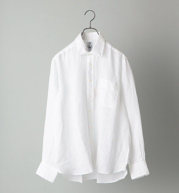 SHIPS「CORDINGS:　VINTAGE LINEN SHIRT」|シャツ・ブラウス|ホワイト