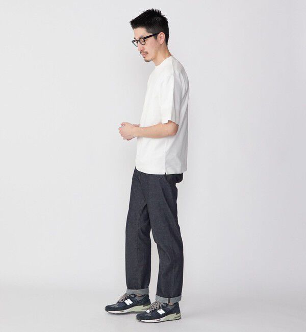 SHIPS「SHIPS:〈接触冷感〉トリコット ジャカード クルーネック Tシャツ」|Tシャツ・カットソー|