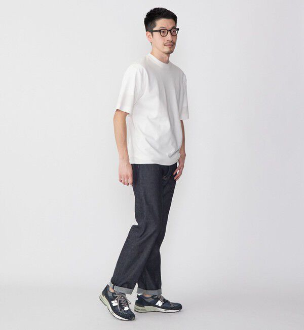 SHIPS「SHIPS:〈接触冷感〉トリコット ジャカード クルーネック Tシャツ」|Tシャツ・カットソー|