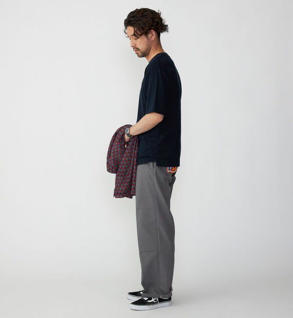 SHIPS「SHIPS:〈接触冷感〉トリコット ジャカード クルーネック Tシャツ」|Tシャツ・カットソー|