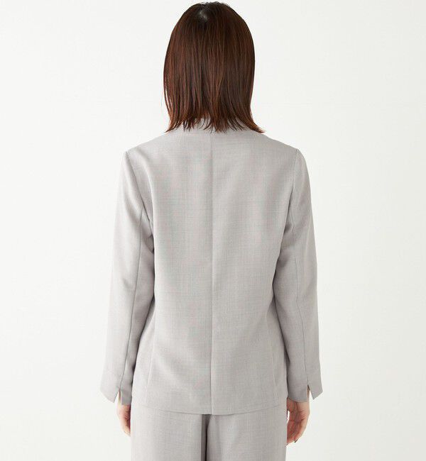 SHIPS Colors 「SHIPS Colors:〈洗濯機可能〉リネン ライク ジャケット◇」|ノーカラージャケット|