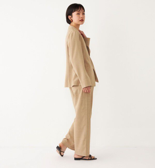 SHIPS Colors 「SHIPS Colors:〈洗濯機可能〉リネン ライク ジャケット◇」|ノーカラージャケット|