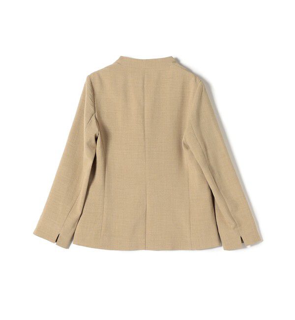 SHIPS Colors 「SHIPS Colors:〈洗濯機可能〉リネン ライク ジャケット◇」|ノーカラージャケット|
