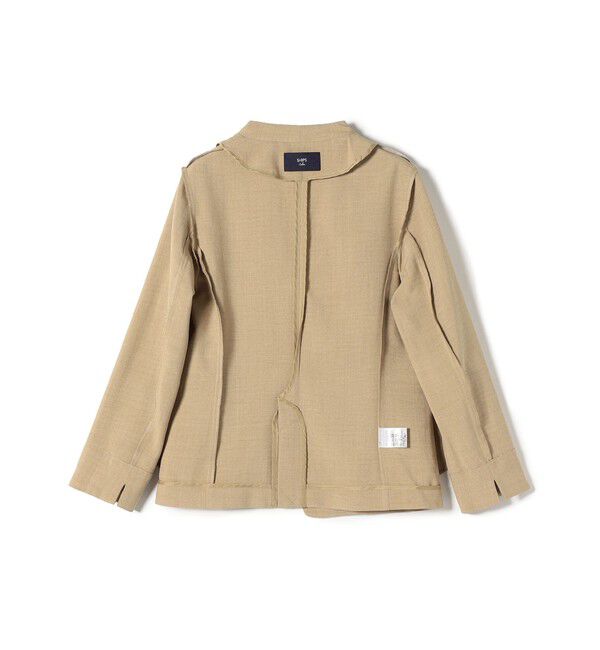 SHIPS Colors 「SHIPS Colors:〈洗濯機可能〉リネン ライク ジャケット◇」|ノーカラージャケット|