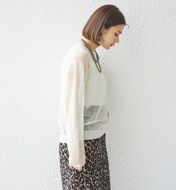 SHIPS for women「【SHIPS別注】ANNUAL:シアー メッシュ プルオーバー ◇」|ニット・セーター|