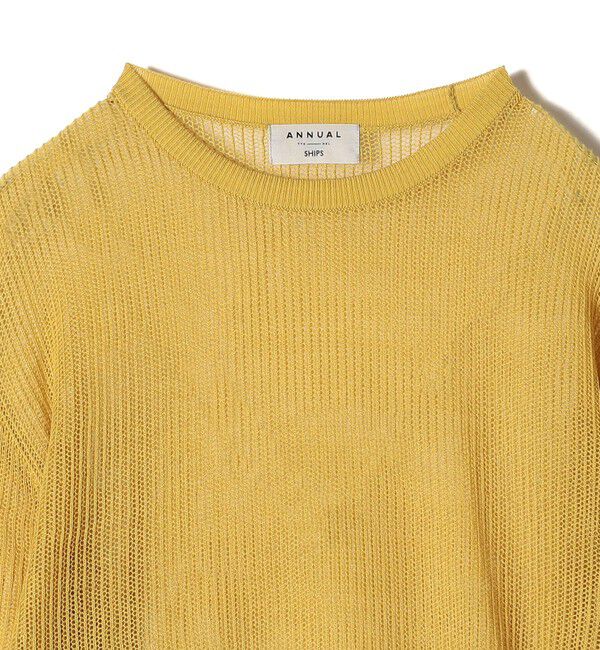 SHIPS for women「【SHIPS別注】ANNUAL:シアー メッシュ プルオーバー ◇」|ニット・セーター|