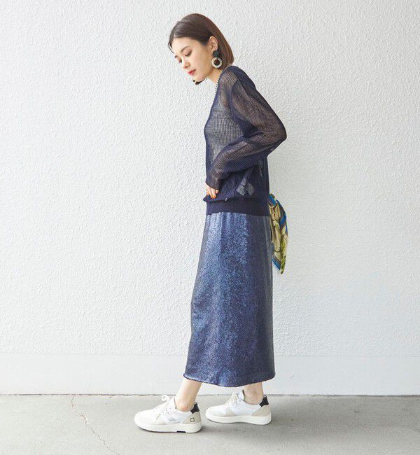 SHIPS for women「【SHIPS別注】ANNUAL:シアー メッシュ プルオーバー ◇」|ニット・セーター|