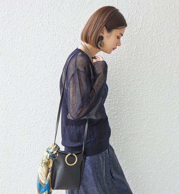 SHIPS for women「【SHIPS別注】ANNUAL:シアー メッシュ プルオーバー ◇」|ニット・セーター|