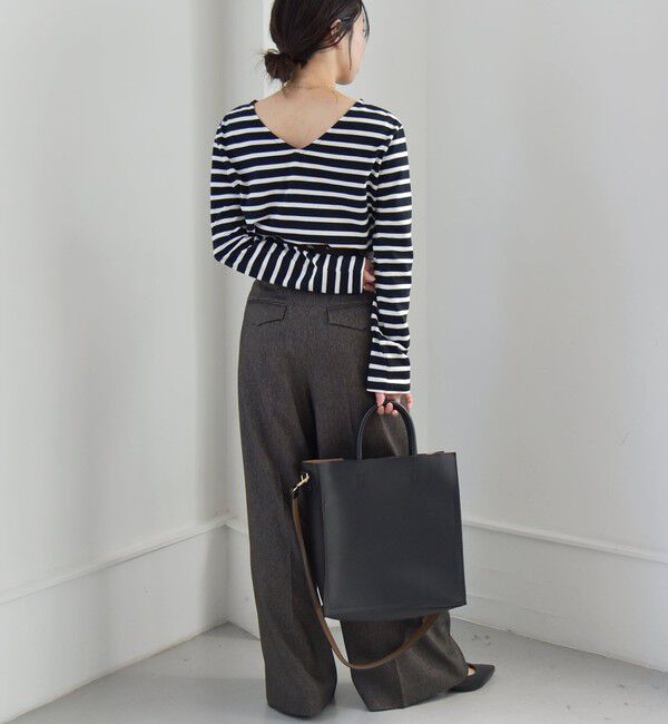 quaranciel「quaranciel:〈洗濯機可能〉チェック ハイウエスト ワイドパンツ」|その他|