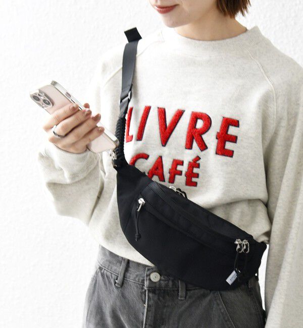 SHIPS any「【SHIPS any別注】BYON BYON: スマホストラップ付き ウエスト ボディ バッグ 25AW◇」|その他|ブラック