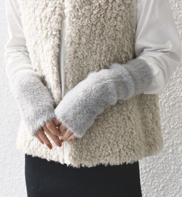 SHIPS for women「* フェイク ファー アーム ウォーマー ◇」|手袋|