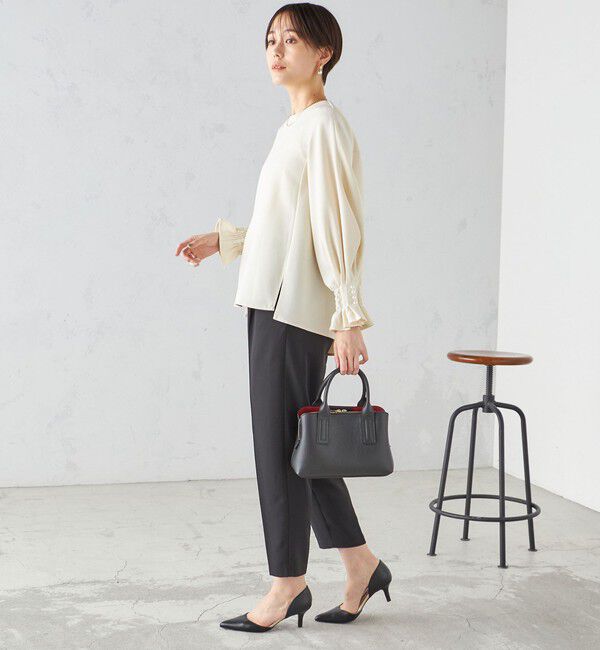 SHIPS for women「〈手洗い可能〉キャンディ スリーブ ブラウス &times; パンツ セットアップ」|シャツ・ブラウス|