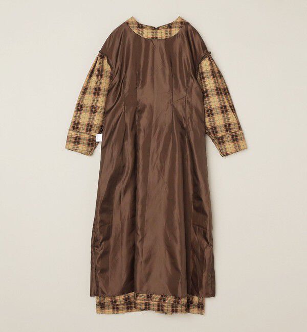 quaranciel「quaranciel:〈手洗い可能〉チェック シェイプ ワンピース」|ワンピース|