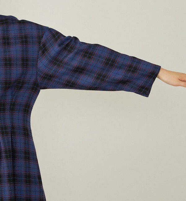 quaranciel「quaranciel:〈手洗い可能〉チェック シェイプ ワンピース」|ワンピース|