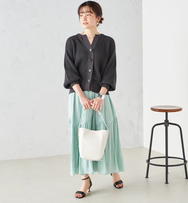 SHIPS for women「〈手洗い可能〉割繊 バイアス 切替 フレア スカート 24SS ◇」|スカート|